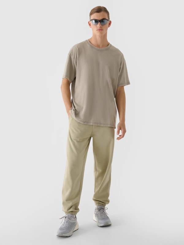 Calças de Fato de Treino Oversize para Homem - Azeitona/Caqui - 4FWAW24TTROM0824
