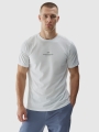 T-shirt normal de homem com estampado - branco 4FWAW24TTSHM1585 Branco