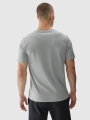 T-shirt regular para homem com estampado - cinzento 4FWAW24TTSHM1585 cinzento