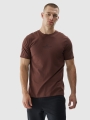 T-shirt normal para homem com estampado - castanho 4FWAW24TTSHM1585 castanho