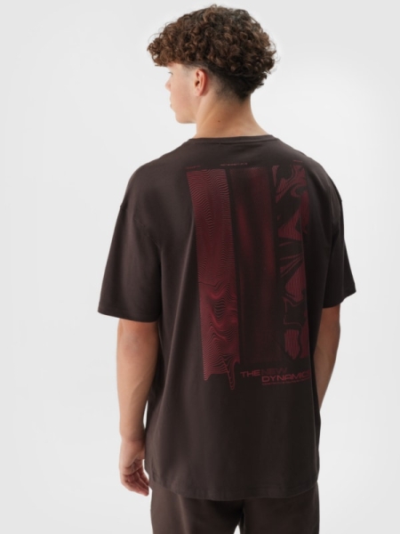 T-shirt para Homem - Castanho - 4FWAW24TTSHM1654        	