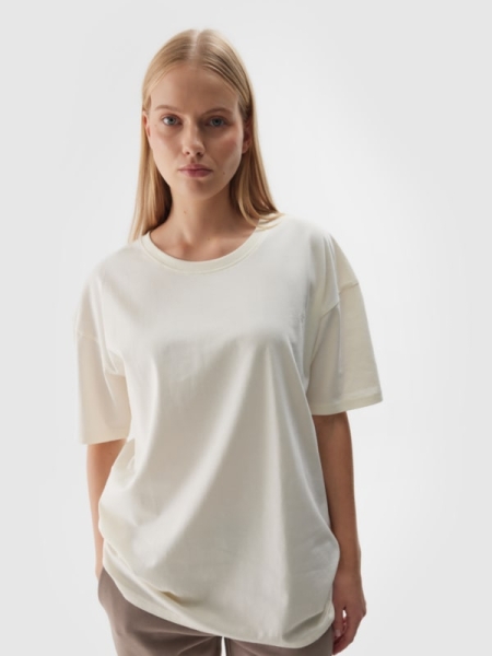 T-shirt Unissexo Oversize - Branco - 4FWAW24TTSHU1657