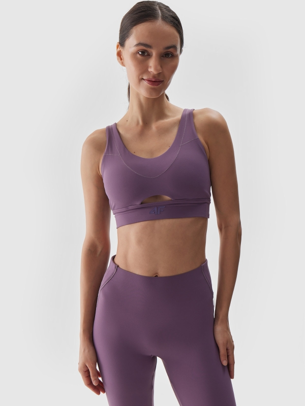 SPORT BRA 4FWAW24USBAF144 violeta