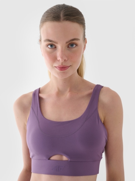 SPORT BRA 4FWAW24USBAF144 violeta