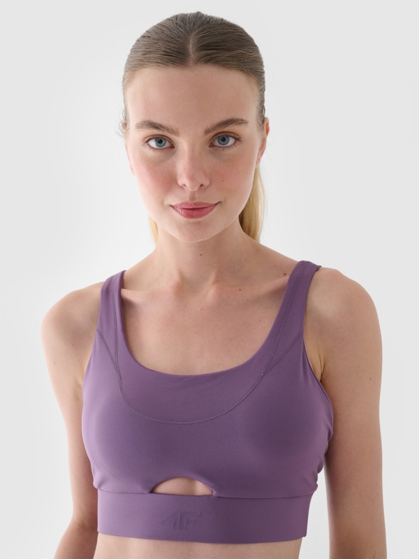 SPORT BRA 4FWAW24USBAF144 violeta