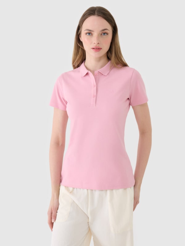 POLO SHIRT 4FWMM00TPTSF365 cor-de-rosa