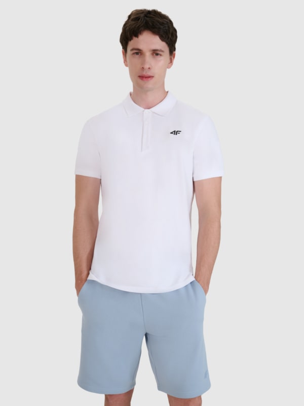 Pólo regular para homem - branco 4FWMM00TPTSM366 Branco
