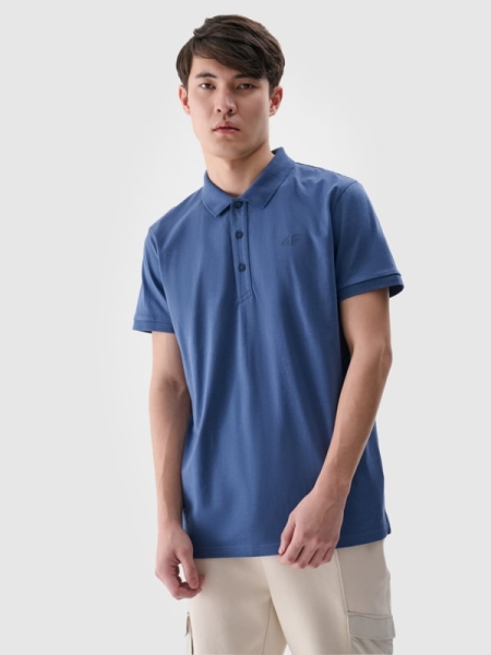 Pólo regular para homem - azul marinho 4FWMM00TPTSM367 azul marinho