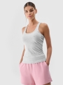 Top feminino liso e fino - cinzento 4FWMM00TSLEF124 cinzento