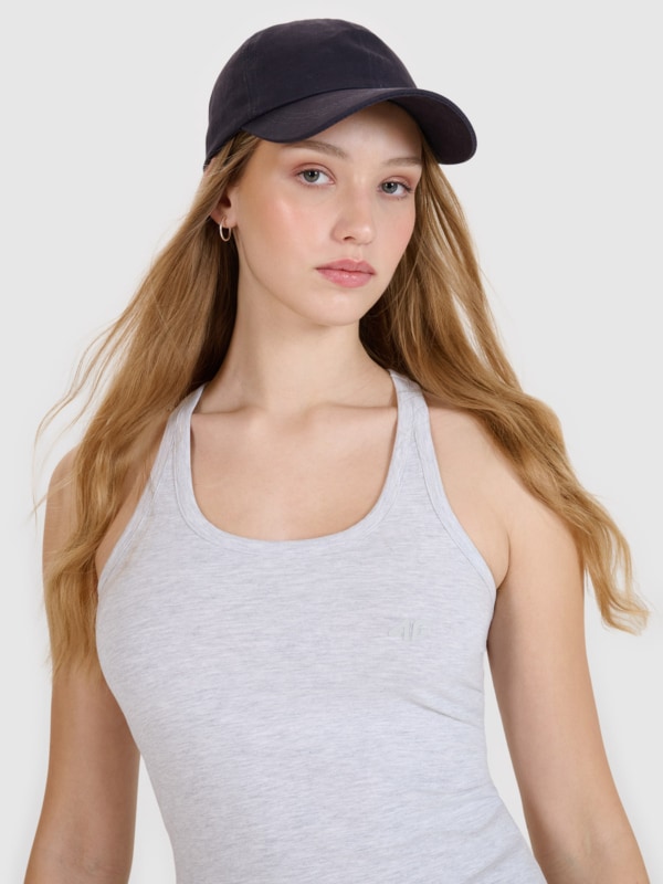 Top feminino liso e fino - cinzento 4FWMM00TSLEF124 cinzento