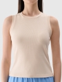 Camisola de Alças para Mulher - Bege - 4FWMM00TSLEF132      