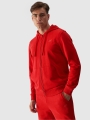 Casaco com capuz com fecho de correr para homem - vermelho 4FWMM00TSWSM1466 Vermelho