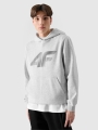 Sweatshirt com capuz sem fecho para homem - cinzento 4FWMM00TSWSM1766 cinzento