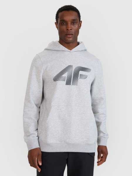 Sweatshirt com capuz sem fecho para homem - cinzento 4FWMM00TSWSM1766 cinzento
