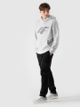 Sweatshirt com capuz sem fecho para homem - cinzento 4FWMM00TSWSM1766 cinzento