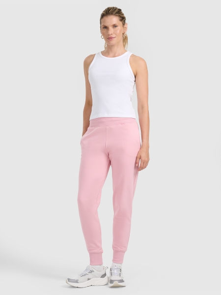 Calças Fato de Treino para Mulher - Cor-de-Rosa  - 4FWMM00TTROF0946
