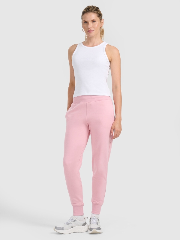 Calças Fato de Treino para Mulher - Cor-de-Rosa  - 4FWMM00TTROF0946