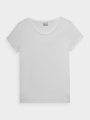 T-shirt slim lisa para senhora - branca 4FWMM00TTSHF1845 Branco