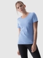 T-shirt slim lisa para senhora - ganga 4FWMM00TTSHF1845 azul marinho