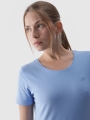 T-shirt slim lisa para senhora - ganga 4FWMM00TTSHF1845 azul marinho