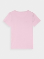 T-shirt slim lisa para senhora - rosa pó 4FWMM00TTSHF1845 rosa