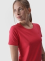 T-shirt slim lisa para senhora - vermelho 4FWMM00TTSHF1845 Vermelho