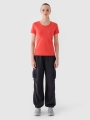 T-shirt slim lisa para senhora - vermelho 4FWMM00TTSHF1845 Vermelho