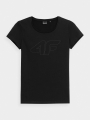 T-shirt slim feminina com estampado - preto 4FWMM00TTSHF1846 preto