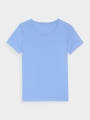 T-shirt slim feminina com estampado - azul marinho 4FWMM00TTSHF1846 azul marinho