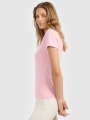 T-shirt Crop-Top Lisa para Mulher - Cor-de-Rosa - 4FWMM00TTSHF1846    