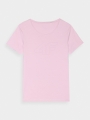 T-shirt slim feminina com estampado - rosa 4FWMM00TTSHF1846 rosa