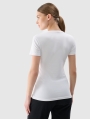T-shirt slim lisa de senhora - branca 4FWMM00TTSHF2255 Branco
