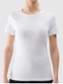 T-shirt slim lisa de senhora - branca 4FWMM00TTSHF2255 Branco