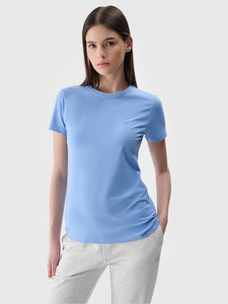 T-shirt slim lisa para senhora - azul 4FWMM00TTSHF2255 azul