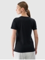 T-shirt lisa regular para senhora - preto 4FWMM00TTSHF2356 preto