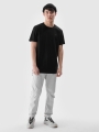 T-shirt normal lisa para homem - preto 4FWMM00TTSHM2256 preto