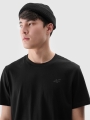 T-shirt normal lisa para homem - preto 4FWMM00TTSHM2256 preto