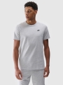 T-shirt lisa regular para homem - cinzento 4FWMM00TTSHM2256 cinzento