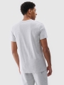 T-shirt lisa regular para homem - cinzento 4FWMM00TTSHM2256 cinzento