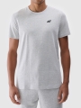 T-shirt lisa regular para homem - cinzento 4FWMM00TTSHM2256 cinzento