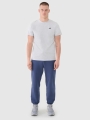 T-shirt lisa regular para homem - cinzento 4FWMM00TTSHM2256 cinzento
