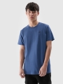 T-shirt normal lisa para homem - azul marinho 4FWMM00TTSHM2256 azul marinho