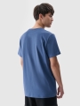 T-shirt normal lisa para homem - azul marinho 4FWMM00TTSHM2256 azul marinho
