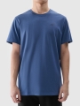 T-shirt normal lisa para homem - azul marinho 4FWMM00TTSHM2256 azul marinho