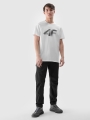 T-shirt normal de homem com estampado - branco 4FWMM00TTSHM2257 Branco
