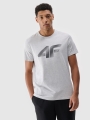 T-shirt regular para homem com estampado - cinzento 4FWMM00TTSHM2257 cinzento