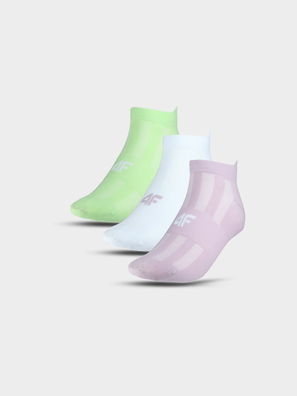 Meias de treino para mulher (pack de 3) - multicor 4FWMM00UFSOF136 multicor - 4FWMM00UFSOF136-91S