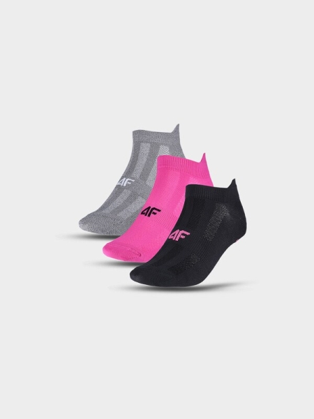 Meias de treino para mulher (pack de 3) - multicoloridas 4FWMM00UFSOF136 multicoloridas - 4FWMM00UFSOF136-92S