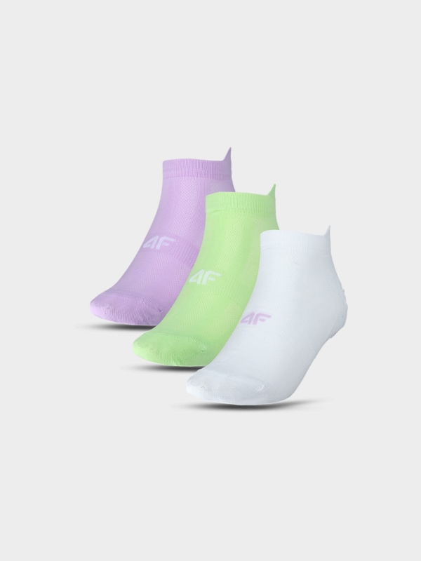 Meias de treino Over The Ankle para mulher (pack de 3) - Multicolor 4FWMM00UFSOF202 multicolor