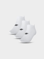 Meias de tornozelo de treino para homem (pack de 3) - brancas 4FWMM00UFSOM203 Branco